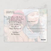 Einfaches Foto Glückwunsch Thanksgiving Grüße Postkarte (Rückseite)