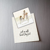 Einfaches Foto-Gold-Kalligrafie-Script-Typografie Magnet