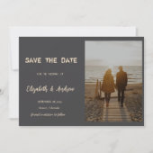 Einfaches Foto Hochzeit Sichern Sie das Datum Save The Date (Vorderseite)