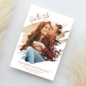 Einfaches Foto Hochzeit speichern Sie das Datum Save The Date