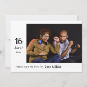 Einfaches Foto Hochzeit speichern Sie das Datum Save The Date (Vorderseite)