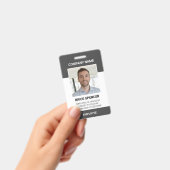 Einfaches Foto-ID-Abzeichen für moderne Mitarbeite Ausweis (Handheld)