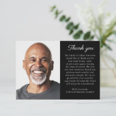 Einfaches Foto Ihre Nachricht Beerdigung Vielen Da Einladung (Stehend Vorderseite)