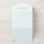 Einfaches Foto in einer Hochzeit All In One Einladung (Außenbereich)