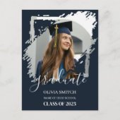 Einfaches Foto Lässiger Abschluss Postkarte (Vorderseite)