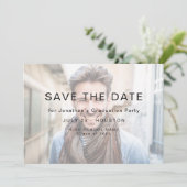 Einfaches Foto Light Overlay 2025 Abschluss Save The Date (Stehend Vorderseite)