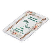 Einfaches Foto Magnet der Hochzeitseinladung (Linke Seite)