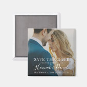 Einfaches Foto Magnet Save the Date Einladung (Vorderseite/Rückseite)
