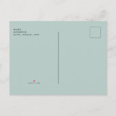 Einfaches Foto - Meer Save the Date Einladungspostkarte (Rückseite)