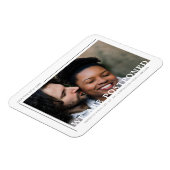 Einfaches Foto Minimalistisch Neues Datum Verspäte Magnet (Linke Seite)