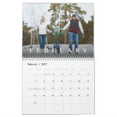 Einfaches Foto Minimalistisch Typografie Lettern S Kalender (Feb 2027)