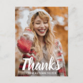 Einfaches Foto mit feinem Typografie Moderner Absc Postkarte (Vorderseite)