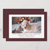 Einfaches Foto mit leichter Schokolade Feiertagskarte (Vorne/Hinten)