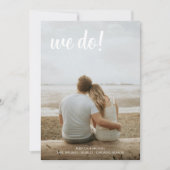 Einfaches Foto mit Vollblut Wir machen Save The Date (Vorderseite)