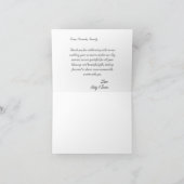 Einfaches Foto - Moderne Hochzeit Dankeskarte (Innenseite)