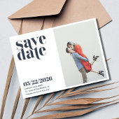 Einfaches Foto Moderne Hochzeit rettet das Datum Save The Date