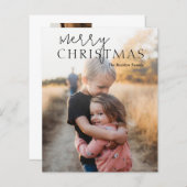 Einfaches Foto Moderne Weihnachten (Vorne/Hinten)