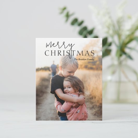 Einfaches Foto Moderne Weihnachten (Stehend Vorderseite)