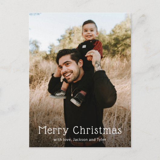 Einfaches Foto Moderne Weihnachten (Vorderseite)