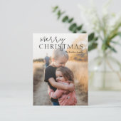 Einfaches Foto Moderne Weihnachten (Stehend Vorderseite)