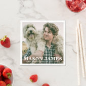 Einfaches Foto Moderner Abschluss Serviette (Beispiel)