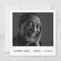 Einfaches Foto Moderner Todestag