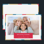 Einfaches FOTO Modernes geometrisches, minimales r Feiertagskarte<br><div class="desc">per kat massard >>> WWW.SIMPLYSWEETPAPERIE.COM<<< An elegant card design featuring quote that you can change yourself! White geometric border on the backside, giving you the opportunity to handwrite a personal message or place a full portrait photo. NOTE >> Kontaktieren Sie mich kat@simplysweetpaperie.com wenn Sie Hilfe benötigen, um Ihre Fotos perfekt...</div>