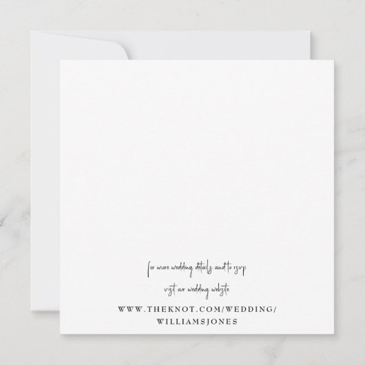 Einfaches Foto Modernes Save the Date (Rückseite)