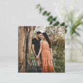 Einfaches Foto Modernes Save the Date (Stehend Vorderseite)