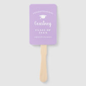 Einfaches Foto Mortar Board Moderner Abschluss Fächer (Vorderseite)