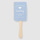 Einfaches Foto Mortar Board Moderner Abschluss Fächer (Vorderseite)