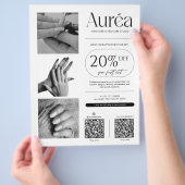 Einfaches Foto Nail Tech Beauty Flyer (Hand)