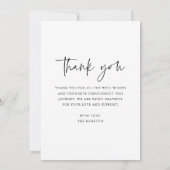 Einfaches Foto Neuborn Baby Birth Ankündigung (Rückseite)