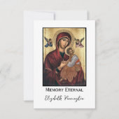 Einfaches Foto Orthodox-Christlich-Gedächtnis Dankeskarte (Vorderseite)