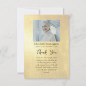 Einfaches Foto Orthodox-Christlich-Gedächtnis Dankeskarte (Rückseite)