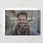 Einfaches Foto Overlay 2025 Abschluss Save The Date (Vorne/Hinten)