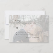 Einfaches Foto-Overlay RSVP Karte (Vorderseite)