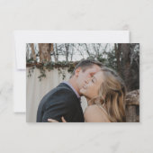 Einfaches Foto-Overlay RSVP Karte (Rückseite)