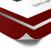 Einfaches Foto-Poster für den liebenden Speicher Poster (Ecke)