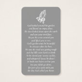 Einfaches Foto Praying-Hands-Gedenkkarten (Rückseite)