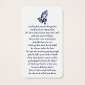 Einfaches Foto Praying-Hands-Gedenkkarten (Rückseite)