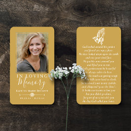 Einfaches Foto Praying-Hands-Gedenkkarten