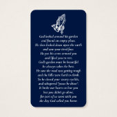 Einfaches Foto Praying-Hands-Gedenkkarten (Rückseite)