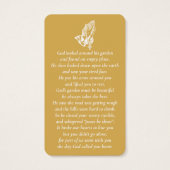 Einfaches Foto Praying-Hands-Gedenkkarten (Rückseite)