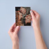 Einfaches Foto preiswerte Hochzeitseinladung Flyer (Gruppe)