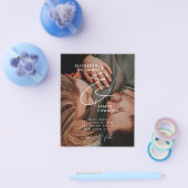 Einfaches Foto preiswerte Hochzeitseinladung Flyer (Einzeln)