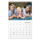 Einfaches Foto pro Monat Name 2026 Kalender (Jan 2027)