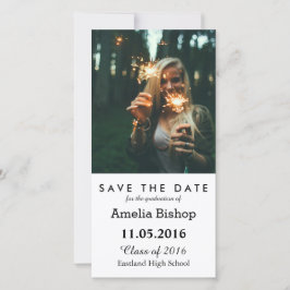Einfaches Foto Save the Date
