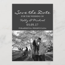 Einfaches Foto Save the Date