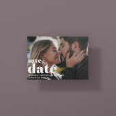 Einfaches Foto Save the Date 2 Foto Typografie